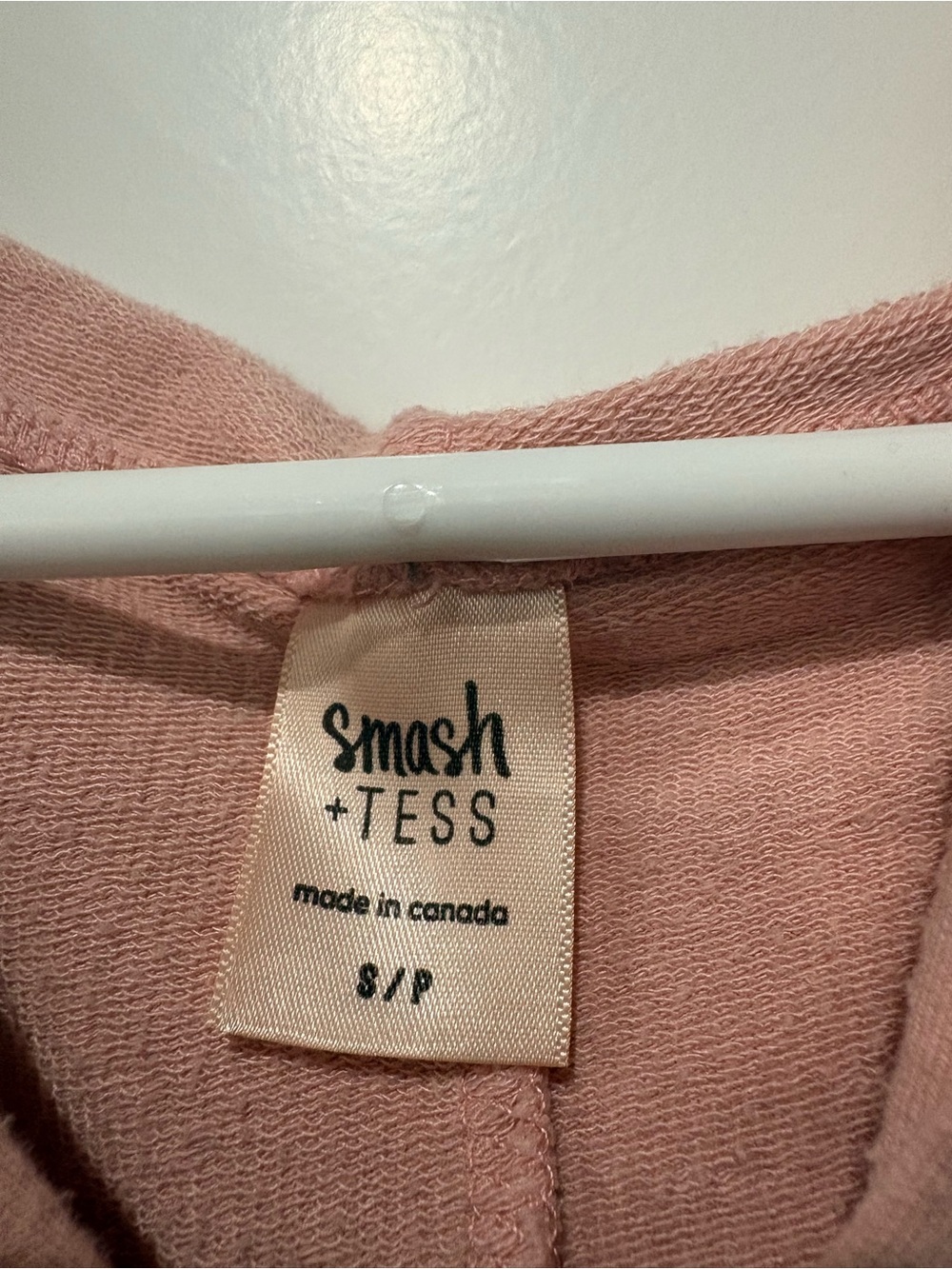 Smash + Tess Dusty Rose Zip-Front Hooded Jumpsuit - Picture 3 of 3
